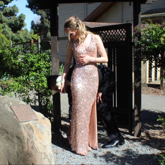 PromGirl | Dresses | Rose Gold Sparkle Prom Dress | Poshmark PromGirl | Dresses | Rose Gold Sparkle Prom Dress | Poshmark